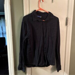 Apt. 9 Charcoal Long Sleeve button down shirt Size Medium